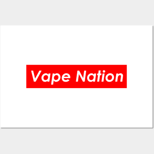 Vape Nation (Red) Posters and Art